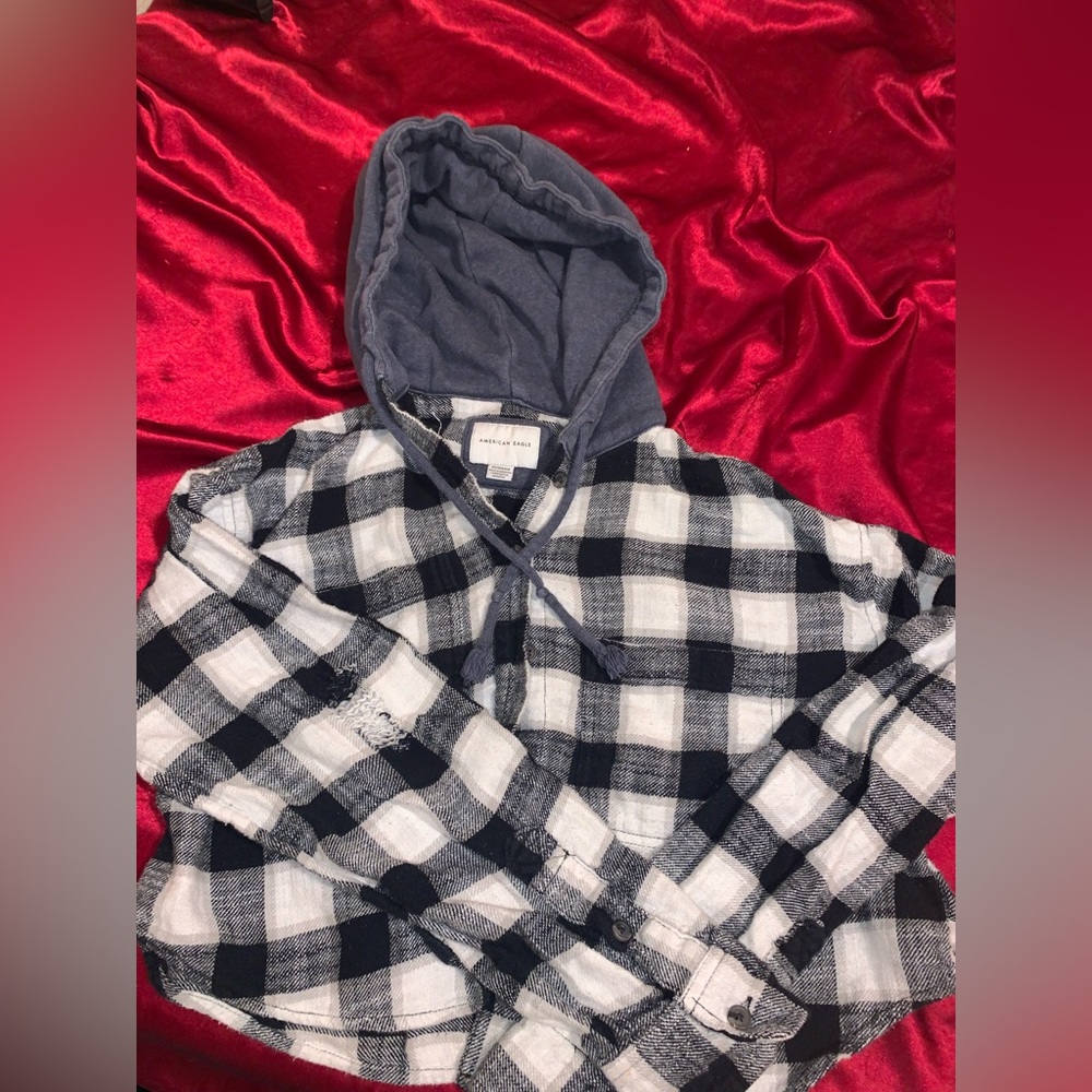 American eagle distresses flannel